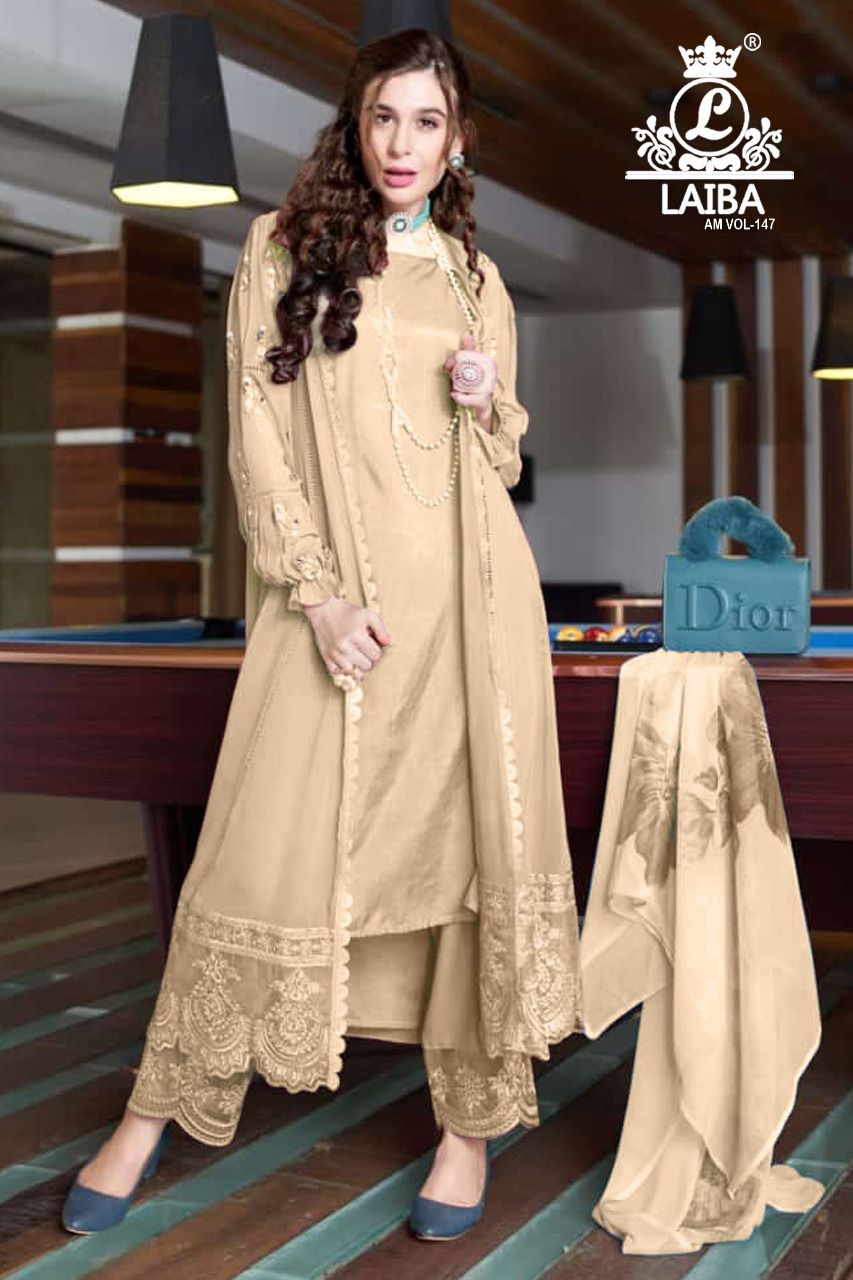 Laiba Am 147 Festive Wear Wholesale Ready Made Suit Collection
